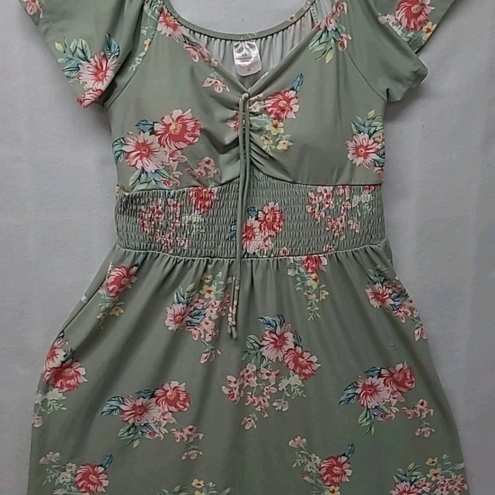 No Boundaries Floral Dress with Pink and Blue Accents